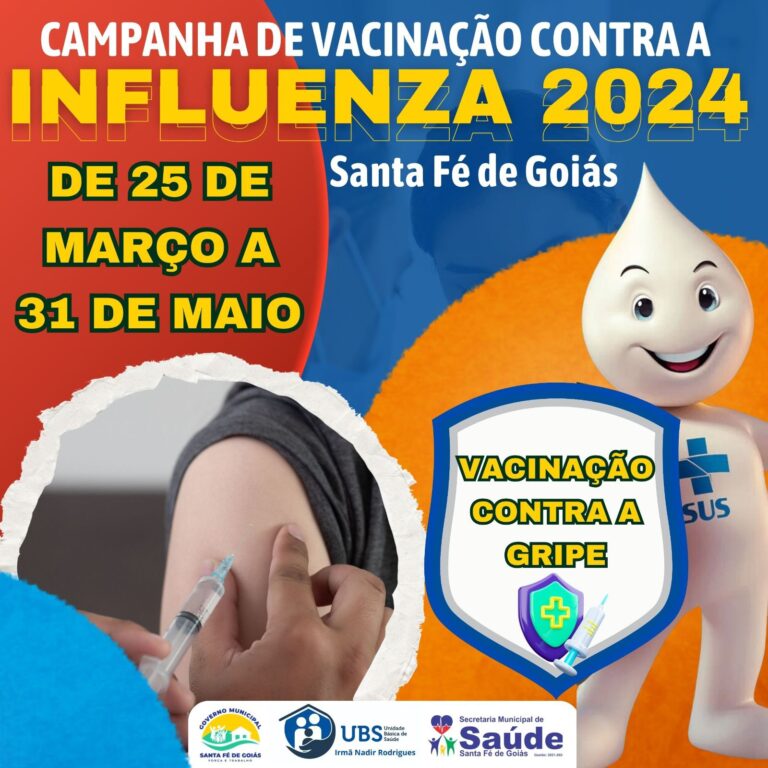 Já começou!!! Campanha de Vacinação Influenza